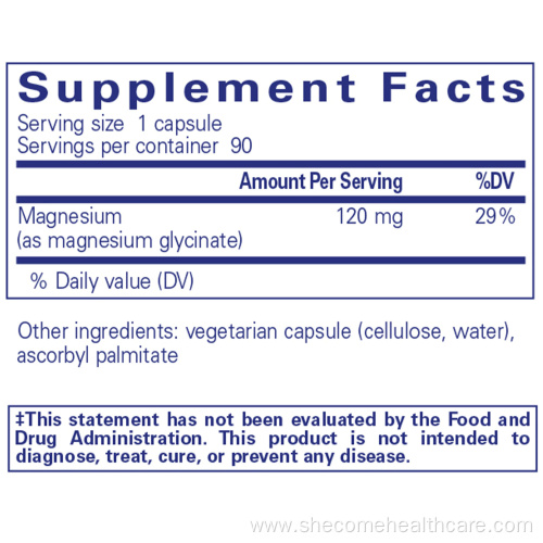 Magnesium Glycinate Supplement for Stress Relief